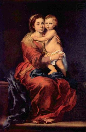 Madonna with the Rosary, Bartolome Esteban Murillo